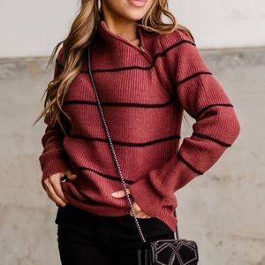 COPY - Mindymaesmarket Market Lila Striped Sweater